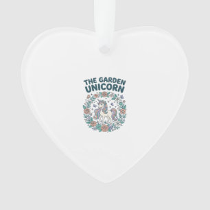 Einhorn Der Garten-Einhorn-Trendy-T-Shirt-Design_1 Ornament