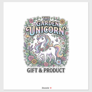 Einhorn Der Garten Einhorn Werbevektor Design Aufkleber