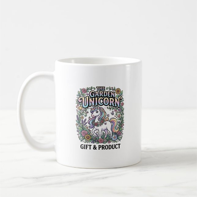 Einhorn Der Garten Einhorn Werbevektor Design Kaffeetasse (Links)