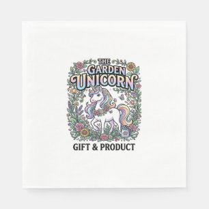 Einhorn Der Garten Einhorn Werbevektor Design Serviette