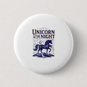Einhorn der Nacht Grafikdesign Zazzle Design_ Button