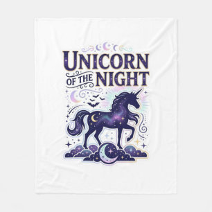 Einhorn der Nacht Grafikdesign Zazzle Design_ Fleecedecke