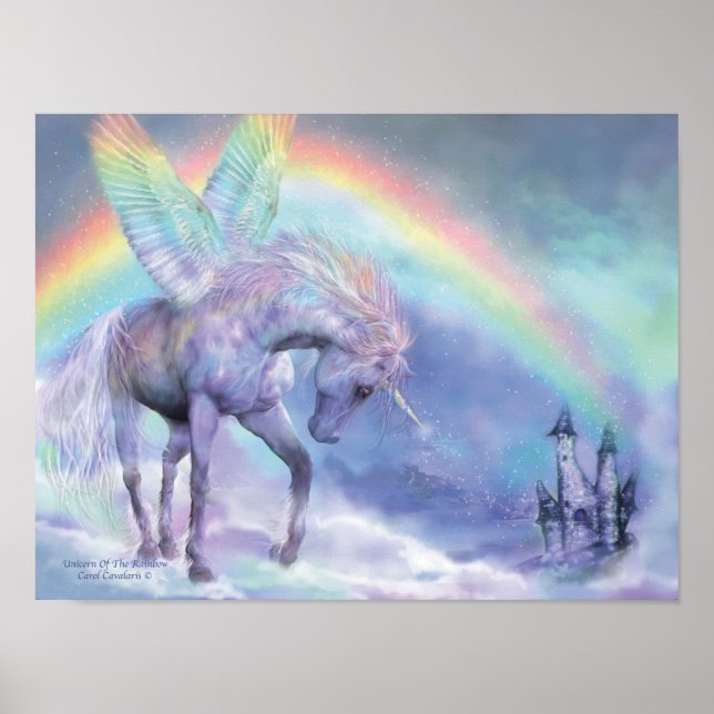 Einhorn des Rainbow Art Poster/Print Poster (Vorne)