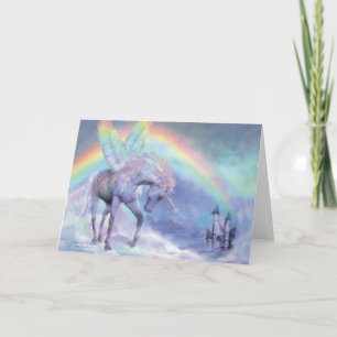 Einhorn des Regenbogens ArtCard Karte