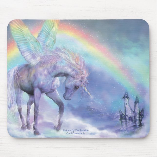 Einhorn des Regenbogens Mousepad (Vorne)
