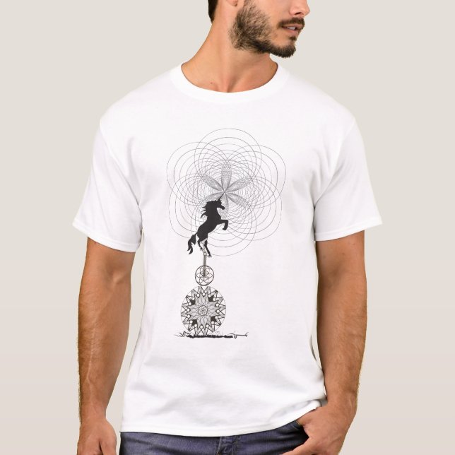 Einhorn des Universums T-Shirt (Vorderseite)