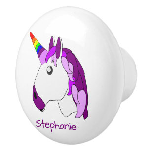 Einhorn-Design personalisiert Keramikknauf