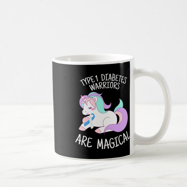 Einhorn-Diabetes-Krieger-Geschenk  Kaffeetasse (Rechts)