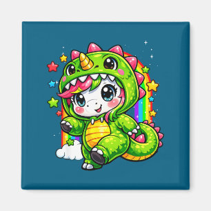 Einhorn Dinosaur Farbige Kostüm Cosplay Regenbogen Magnet