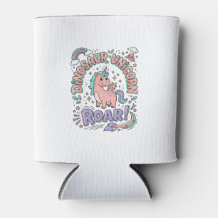 Einhorn Dinosaurier Einhorn Brüllen Retro-Stil T-S Dosenkühler