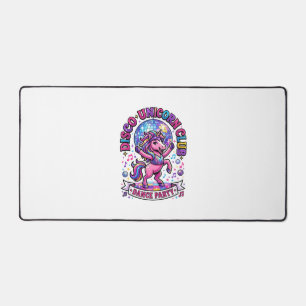 Einhorn Disco Einhorn Club Werbe-Shirt Grafik Schreibtischunterlage