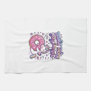 Einhorn Donut Berühre Mein Magisches Geschenkidee  Geschirrtuch