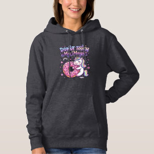 Einhorn Donut Berühre Mein Magisches Geschenkidee Hoodie