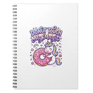 Einhorn Donut Berühre Mein Magisches Geschenkidee Notizblock