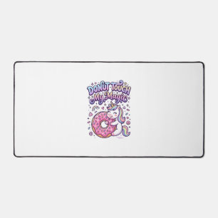 Einhorn Donut Berühre Mein Magisches Geschenkidee Schreibtischunterlage