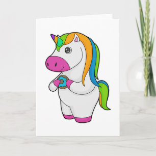 Einhorn-Donut Karte