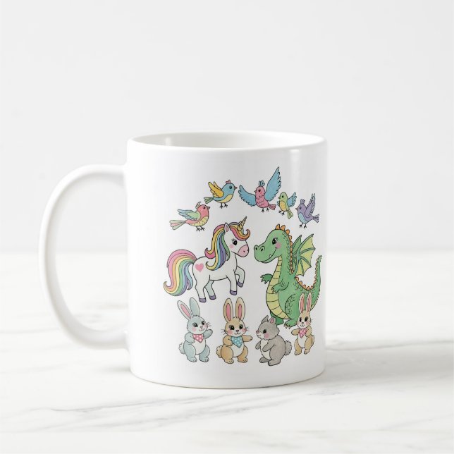 Einhorn & Drache Kinderbecher Kaffeetasse (Links)