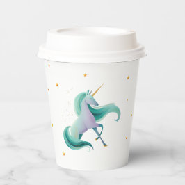 Einhorn & Drache Papiertasse – Fantasy-Party Pappbecher