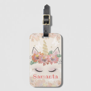 Einhorn, Einhorn, personalisiert Gepäckanhänger