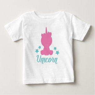 Einhorn, Einhorn-Silhouette, Niedliche Einhorn, St Baby T-shirt