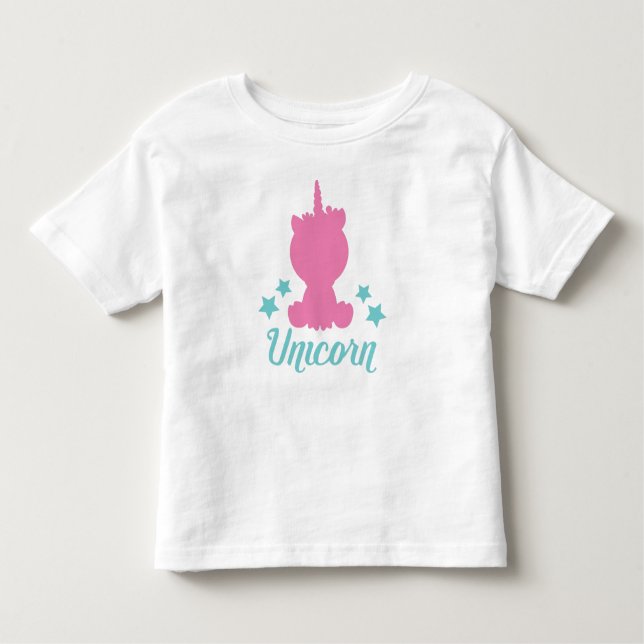Einhorn, Einhorn-Silhouette, Niedliche Einhorn, St Kleinkind T-shirt (Vorderseite)