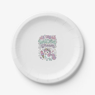 Einhorn Eiscreme Einhorn Traum Cute Pastell Produk Pappteller
