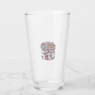 Einhorn-Eiscreme-Einhorn-Traum Lustige Typografie  Glas