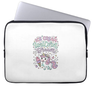 Einhorn Eiscreme Einhorn Traum Süße Pastell Produk Laptopschutzhülle
