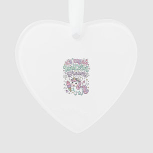 Einhorn-Eiscreme Einhorn-Traum Süßes Pastell Produ Ornament