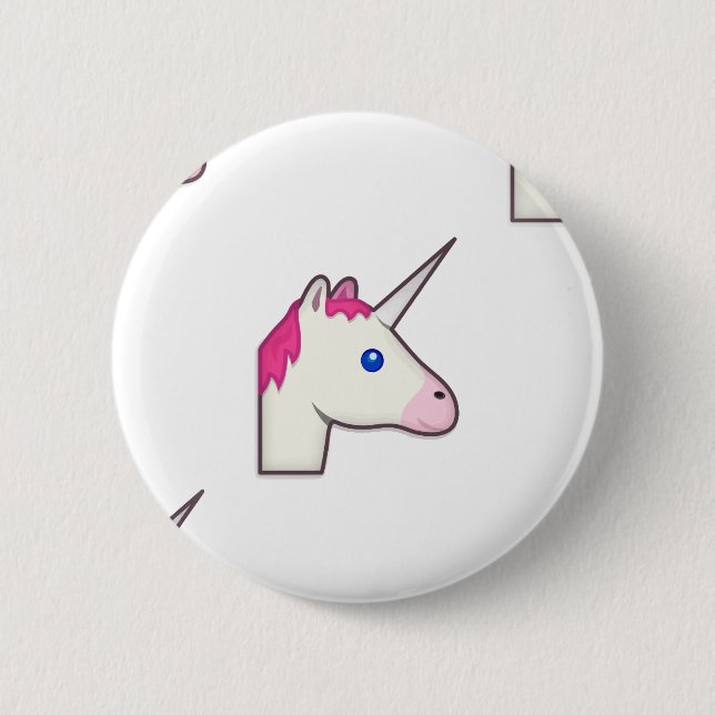 Einhorn Emoji Button (Vorderseite)