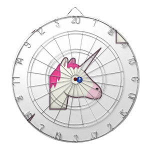 Einhorn Emoji Dartscheibe