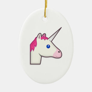 Einhorn Emoji Keramikornament