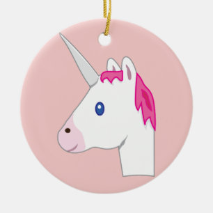 Einhorn emoji keramikornament