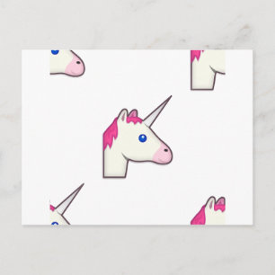 Einhorn Emoji Postkarte
