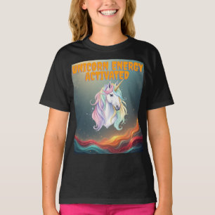 Einhorn-Energie-aktiviertes T-Shirt