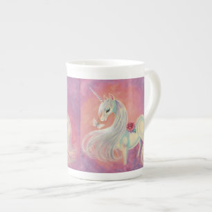 Einhorn erröten herein von der Dämmerung Prozellantasse