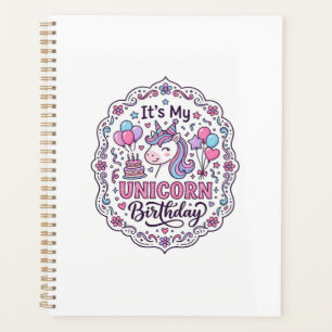 Einhorn Es ist mein Einhorn Geburtstag Lustiges Sh Planer