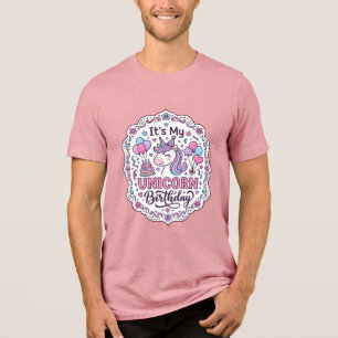 Einhorn Es ist mein Einhorn Geburtstag Lustiges Sh Tri-Blend Shirt