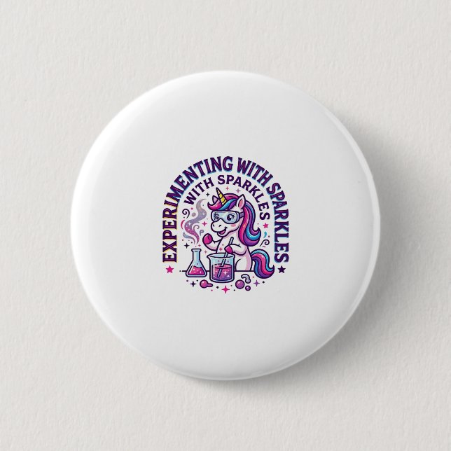 Einhorn experimentiert mit Funkeln Werbefilm Cut Button (Vorderseite)