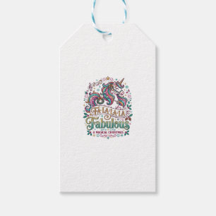 Einhorn Fa La La La Fabelhaft Weißer Hintergrund S Geschenkanhänger