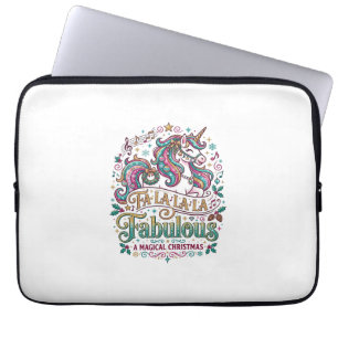 Einhorn Fa La La La Fabelhaft Weißer Hintergrund S Laptopschutzhülle