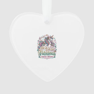 Einhorn Fa La La La Fabelhaft Weißer Hintergrund S Ornament