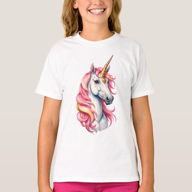 Einhorn, Fantasie T-Shirt (Vorderseite)