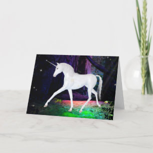 Einhorn Fantasy Grußkarte Karte