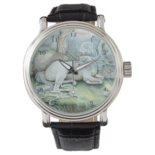 Einhorn-Fantasy-Kunst von Molly Harrison Armbanduhr