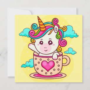 Einhorn Feiertagskarte