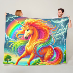 Einhorn Fleecedecke