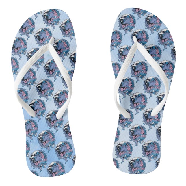 Einhorn Flip Flops (Fußbett)
