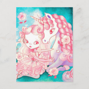 Einhorn Freude Postkarte