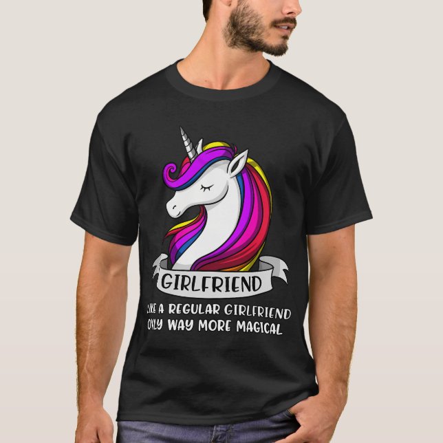 Einhorn-Freundin T-Shirt (Vorderseite)
